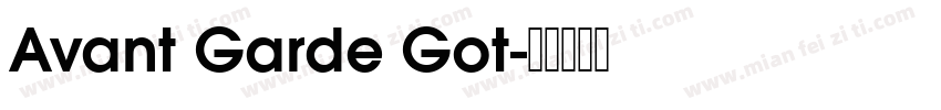 Avant Garde Got字体转换